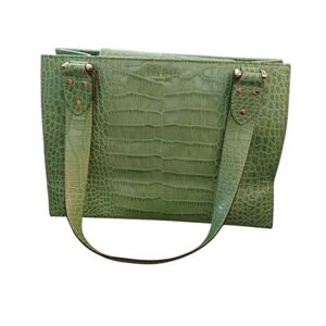 Kate Spade New York Green Textured Handbag